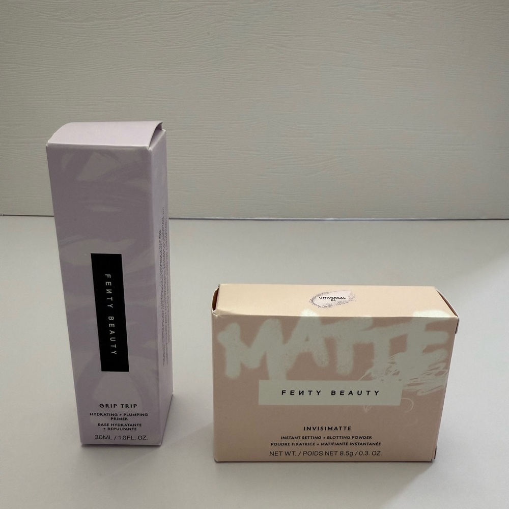 Fenty Beauty Grip Trip ( 1fl oz) Hydrating Primer and Invisimatte Powder 0.3 oz